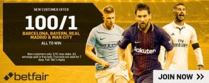 Champions League acca betfair enhanced offer